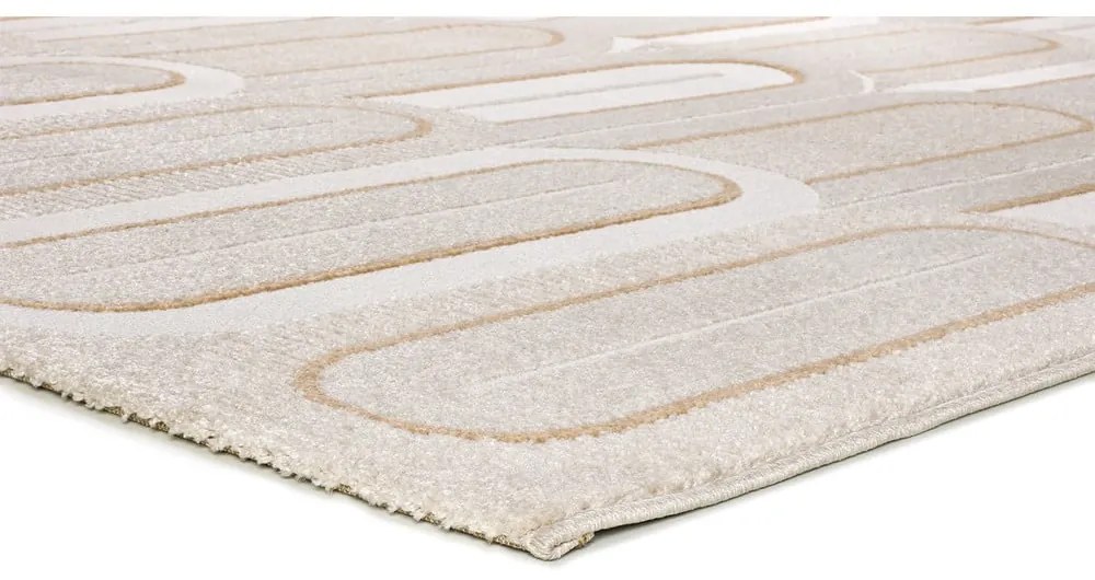 Krémszínű szőnyeg 133x190 cm Flora – Universal