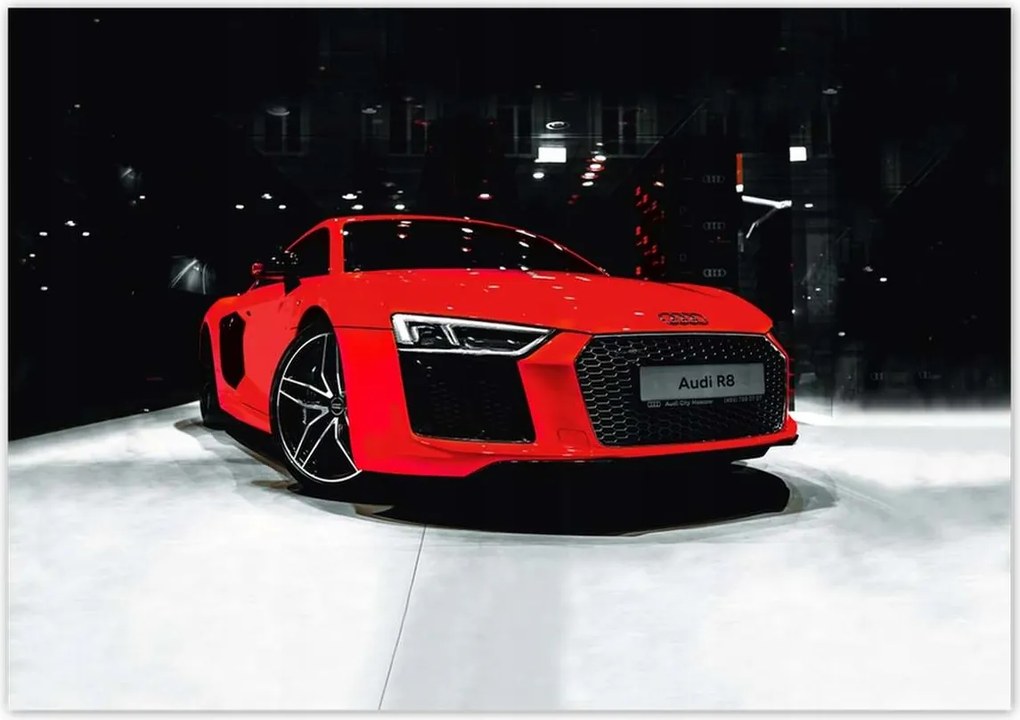 Poszterek 100x70 Piros Audi Audica R8