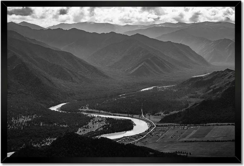 Poszterek keretben 60x40 Kilátás a teraszról a Tyungurra
