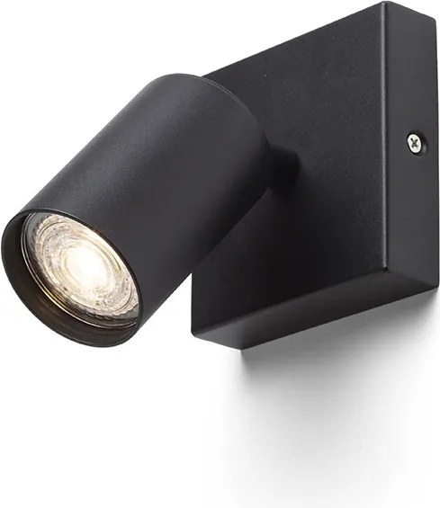 RENDL DUDE SQ felületre szerelhető fekete 230V LED GU10 9W