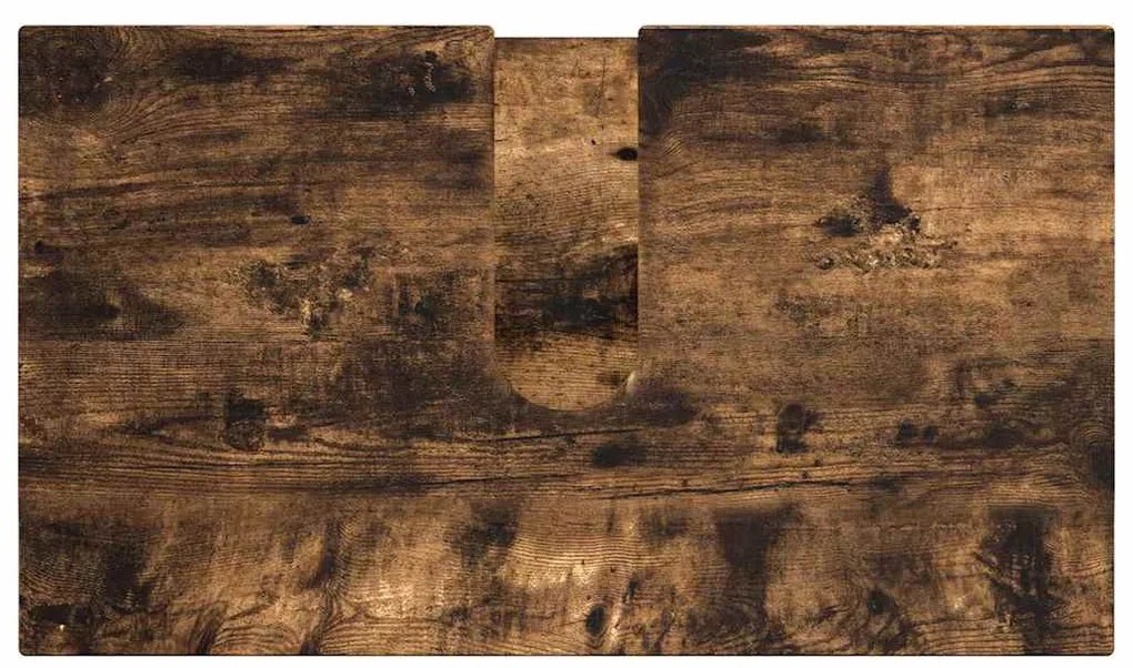 Fürdőszoba bútor szett 4 pcs Füstölt tölgy 61 x 35 x 64 cm