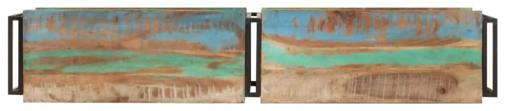 tömör újrahasznosított fa TV-szekrény 160 x 30 x 40 cm