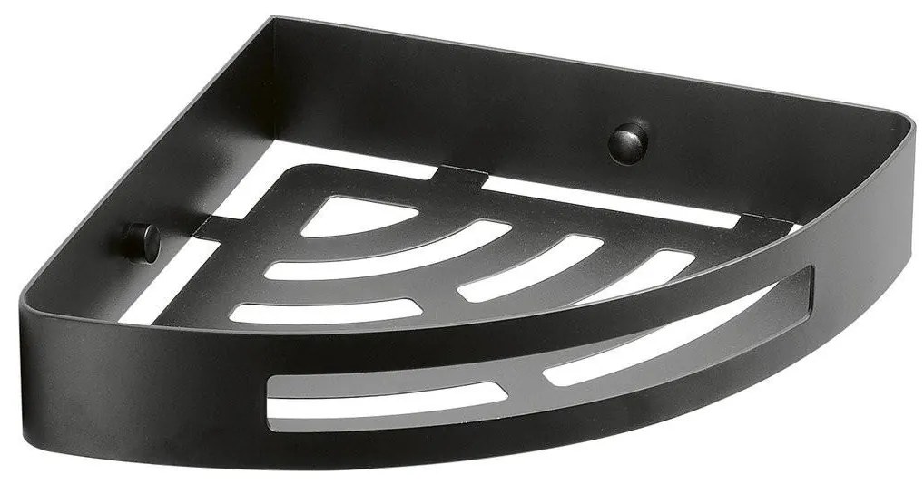 Gedy - SMART sarokpolc zuhanyzóba 21x4,5 cm matt fekete