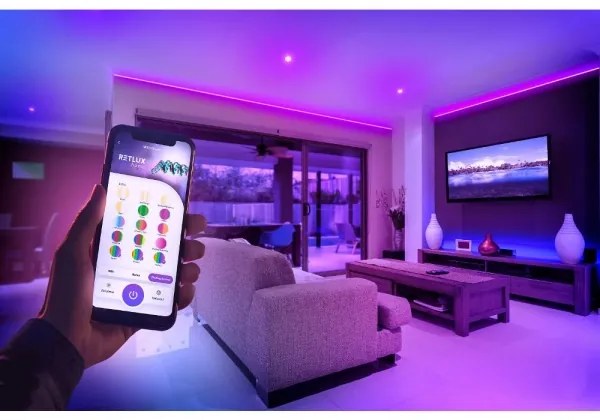 Retlux - LED RGBW okos fényerőszabályzós szalag 5m LED/230V Wi-Fi Tuya + DO