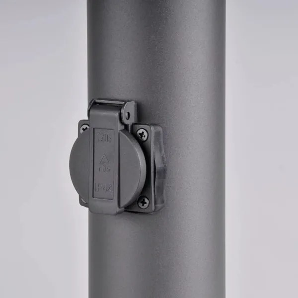 Kültéri lámpa DALLAS 1xE27/12W/230V IP44 antracit, aljzattal