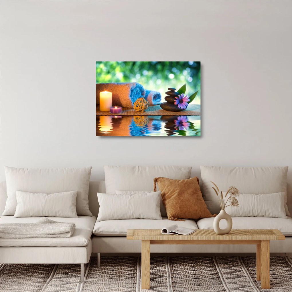 Üveg kép - Relaxáló masszázs festés (70x50 cm)