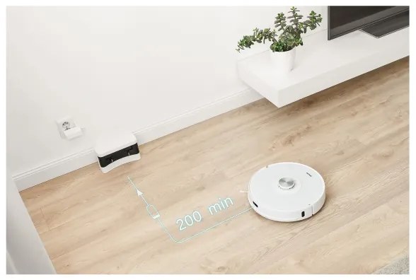 Sencor- 2 az 1-ben robotporszívó és felmosó 50W/5000 mAh Wi-Fi fehér + távirányító