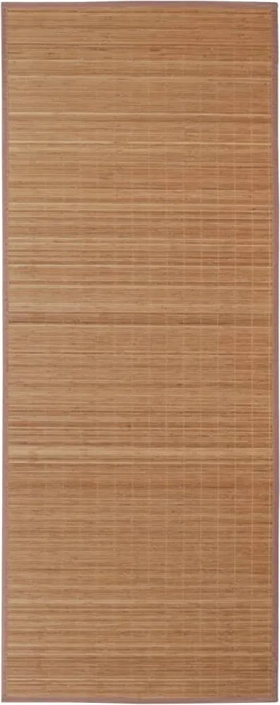 vidaXL Négyszögletes barna bambusz szőnyeg 150 x 200 cm