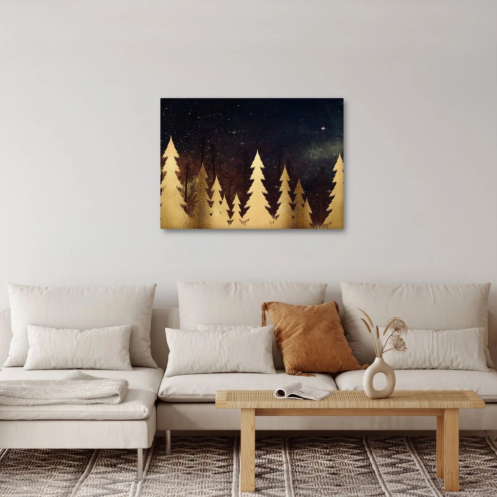 Kép - arany éjszaka (70x50 cm)