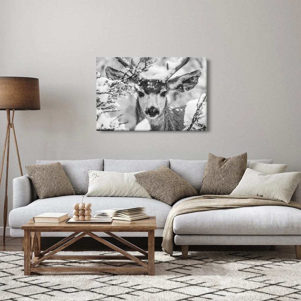 Kép - Szarvasok télen (90x60 cm)