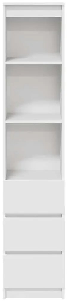 fehér szerelt fa magasszekrény 37,5x35x180 cm