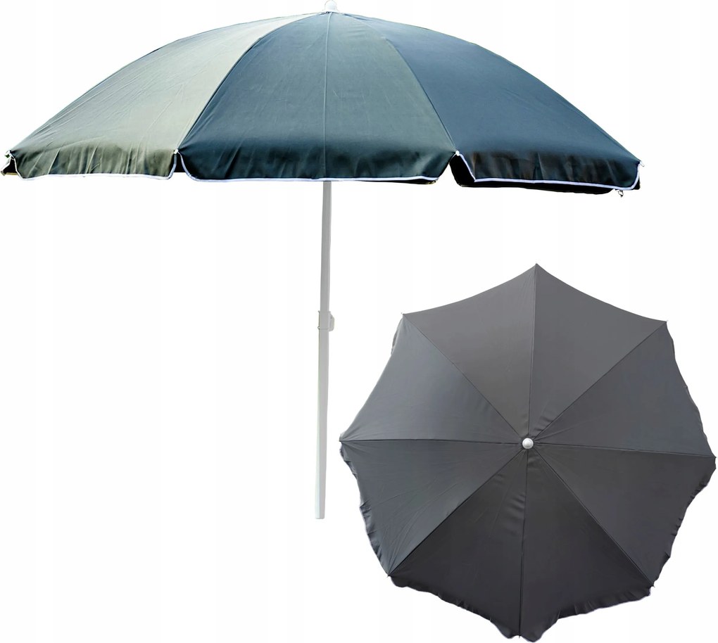 Kerti napernyő Strand napellenző nagy 240cm grafit törött billenthető