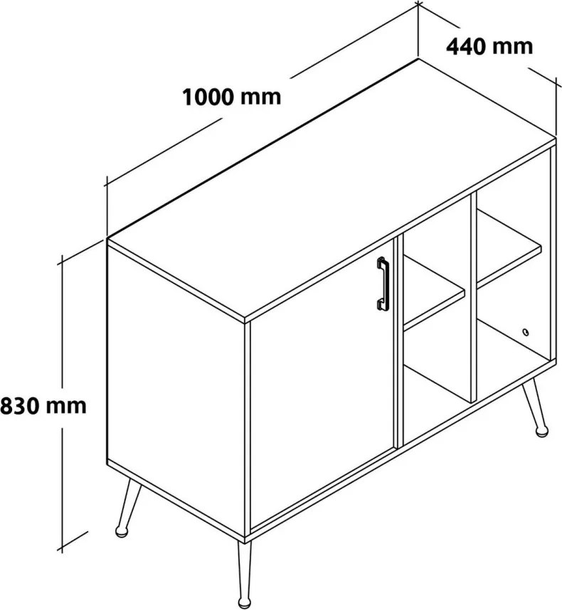 Komód, 100 cm – TR707DWL1265