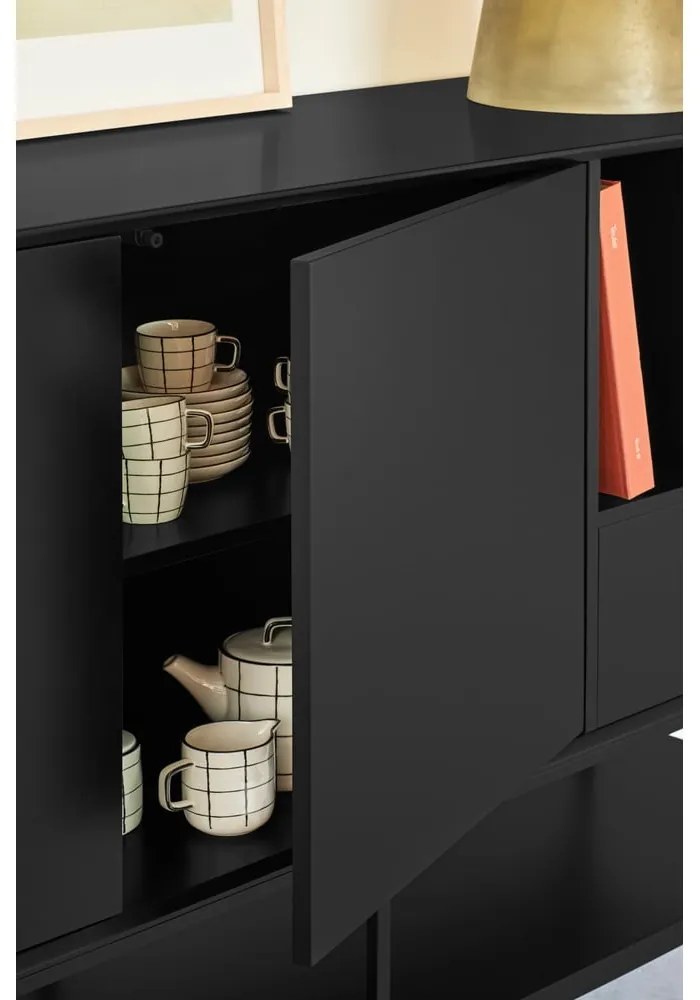 Krémszínű komód 220x98x45 cm Platt – Teulat