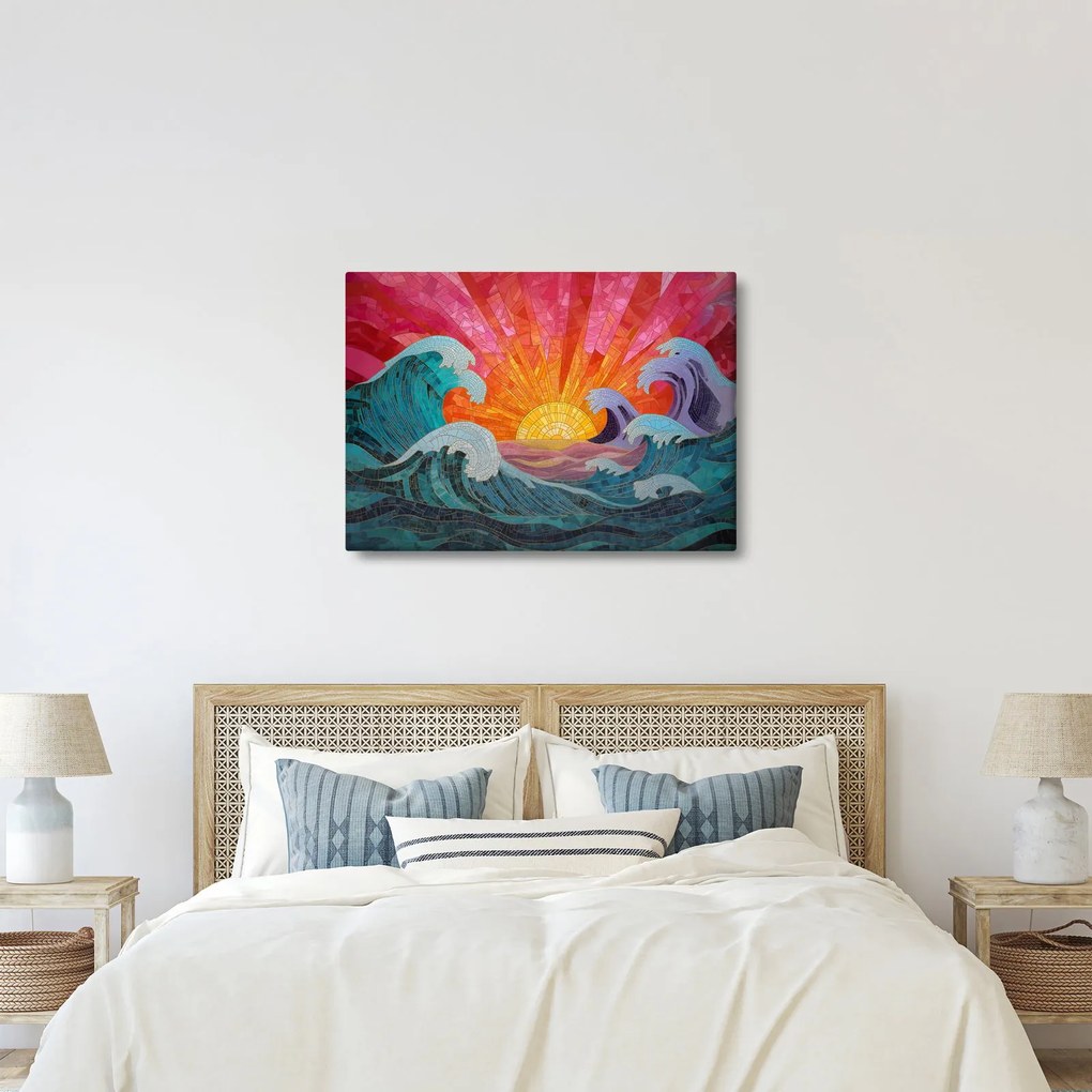 Kép - Hullámmozaik (70x50 cm)