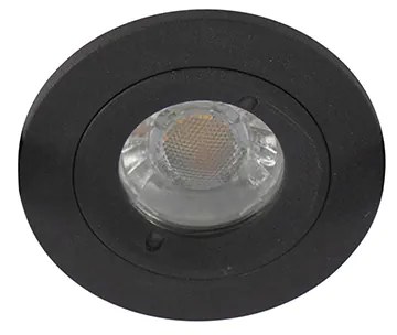 Modern okos süllyesztett spotlámpa fekete kerek WiFi GU10 IP54-gyel - Xena