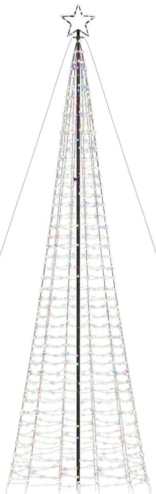színes LED karácsonyfa tüskékkel 1534 LED 500 cm