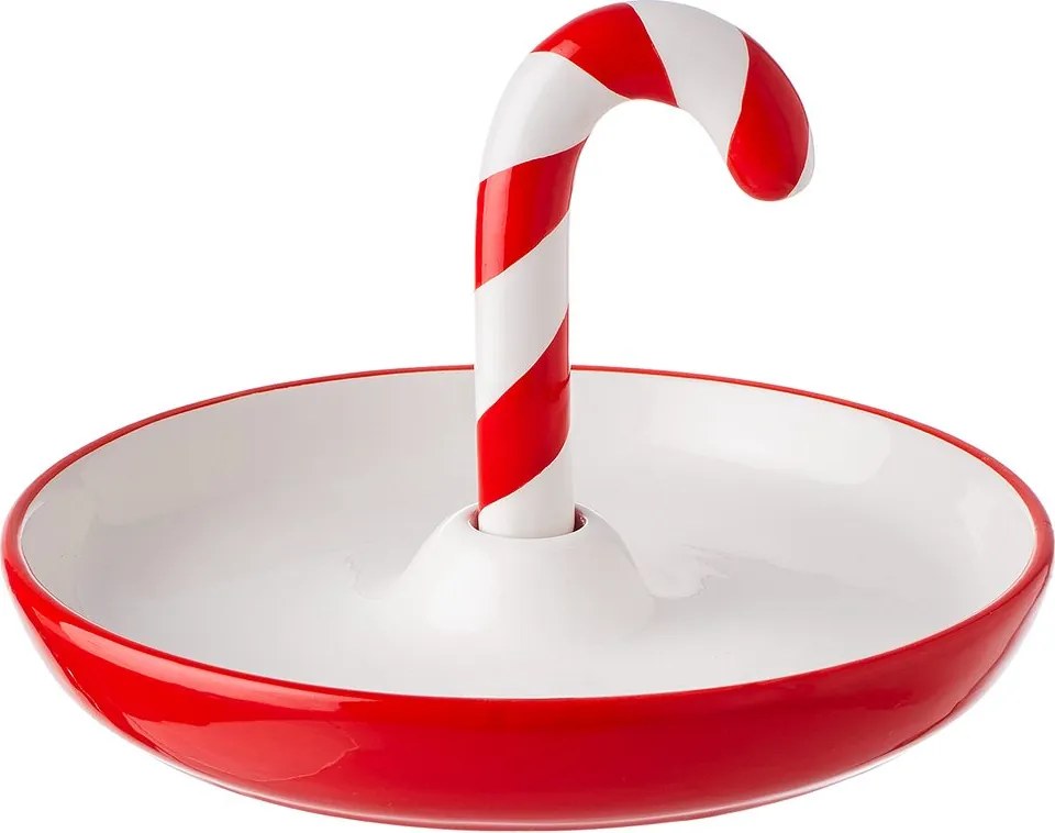 SWEET X-MAS dekor tál, "Candy Cane"