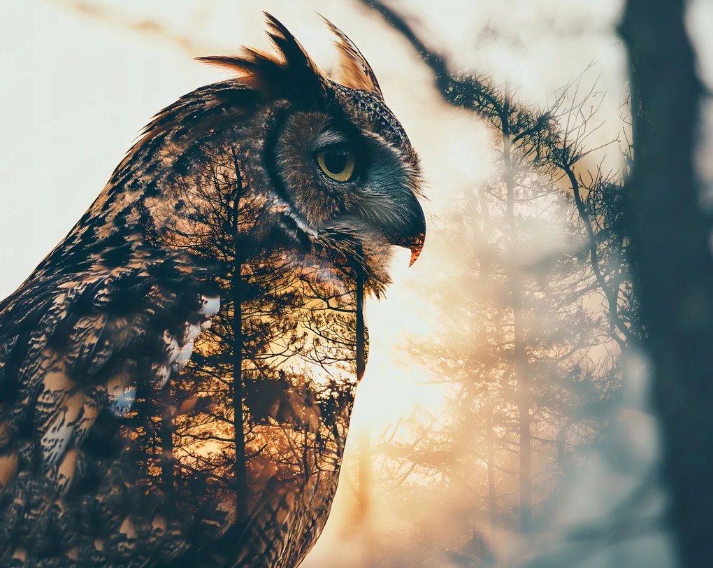 Poszter 76x60,5cm Bagoly szellem