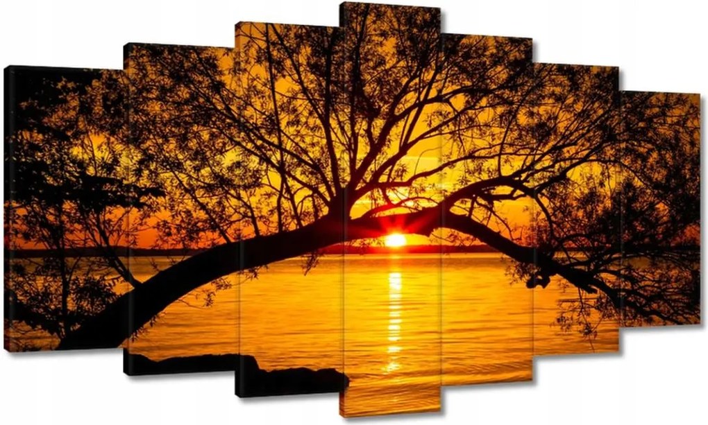 Vászonkép 140x80 Tengerpart Fa Tenger