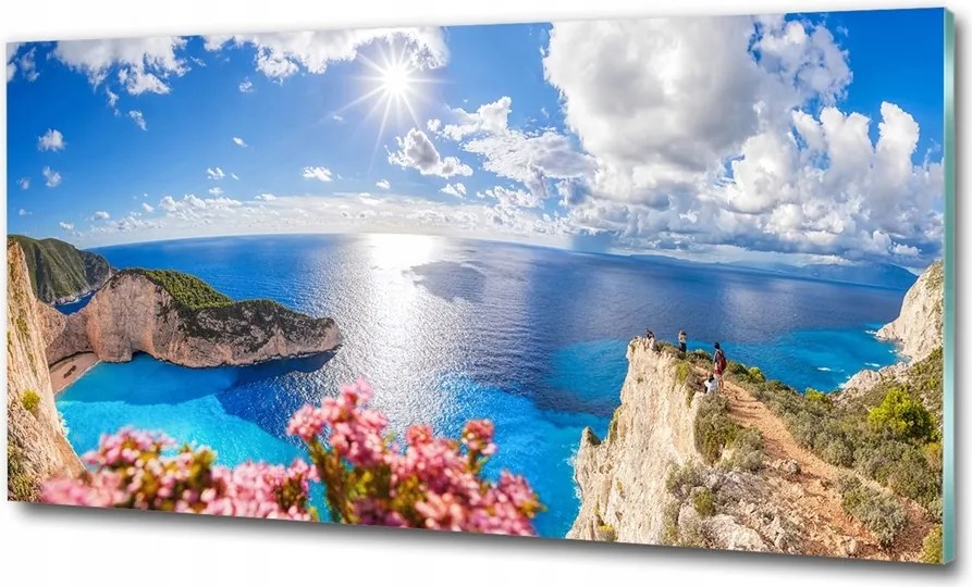 Fotó üvegfestmény Zakynthos Görögország 100x50