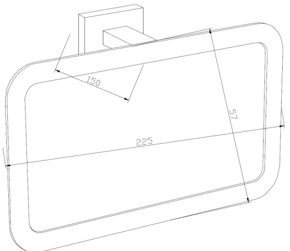 Mexen kiegészítők, ARNO törölközőtartó, arany, 7020732-50