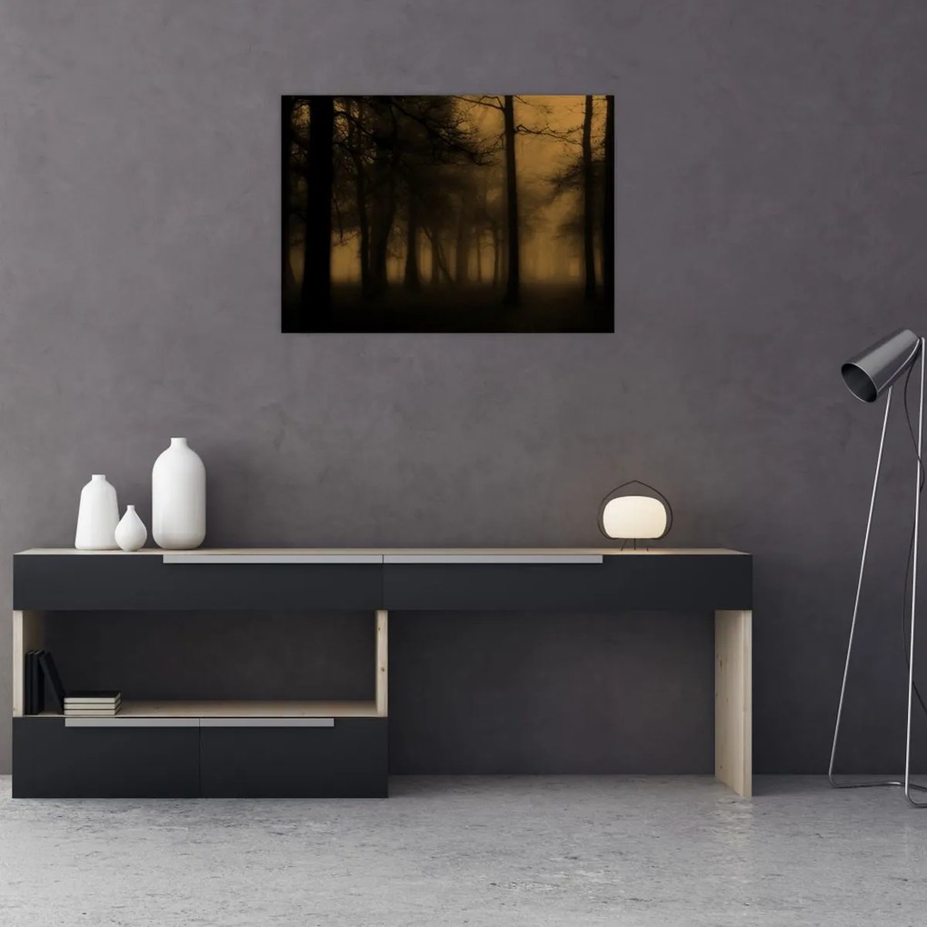 Kép - Sötét erdő (70x50 cm)