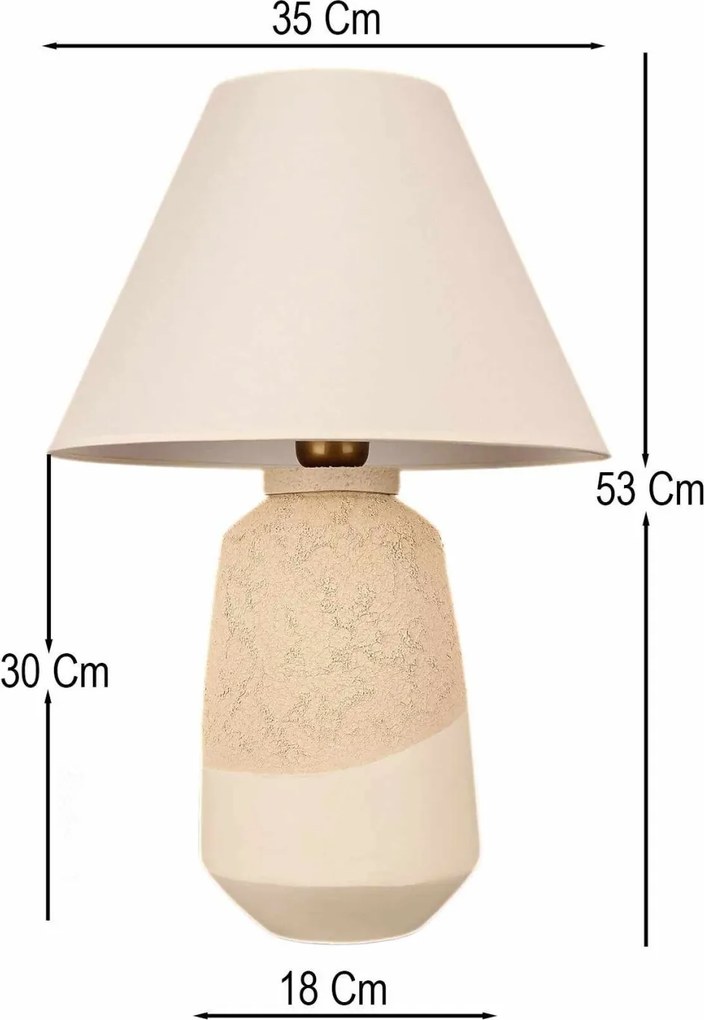 Kerámia éjjeli lámpa, Ø35 cm – BK210