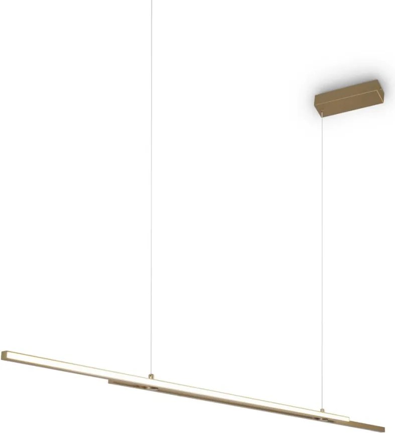 MAYTONI MOD005PL-L48BSK HALO Modern Led Függesztett Lámpa Fehér, Sárgaréz LED IP20