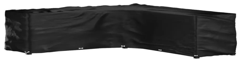 L-alakú kerti bútorhuzat 20 fűzőlyukkal 300 x 300 x 70 cm