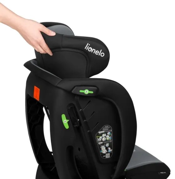 Lionelo - IZZY i-Size autósülés 40-150 cm fekete-szürke