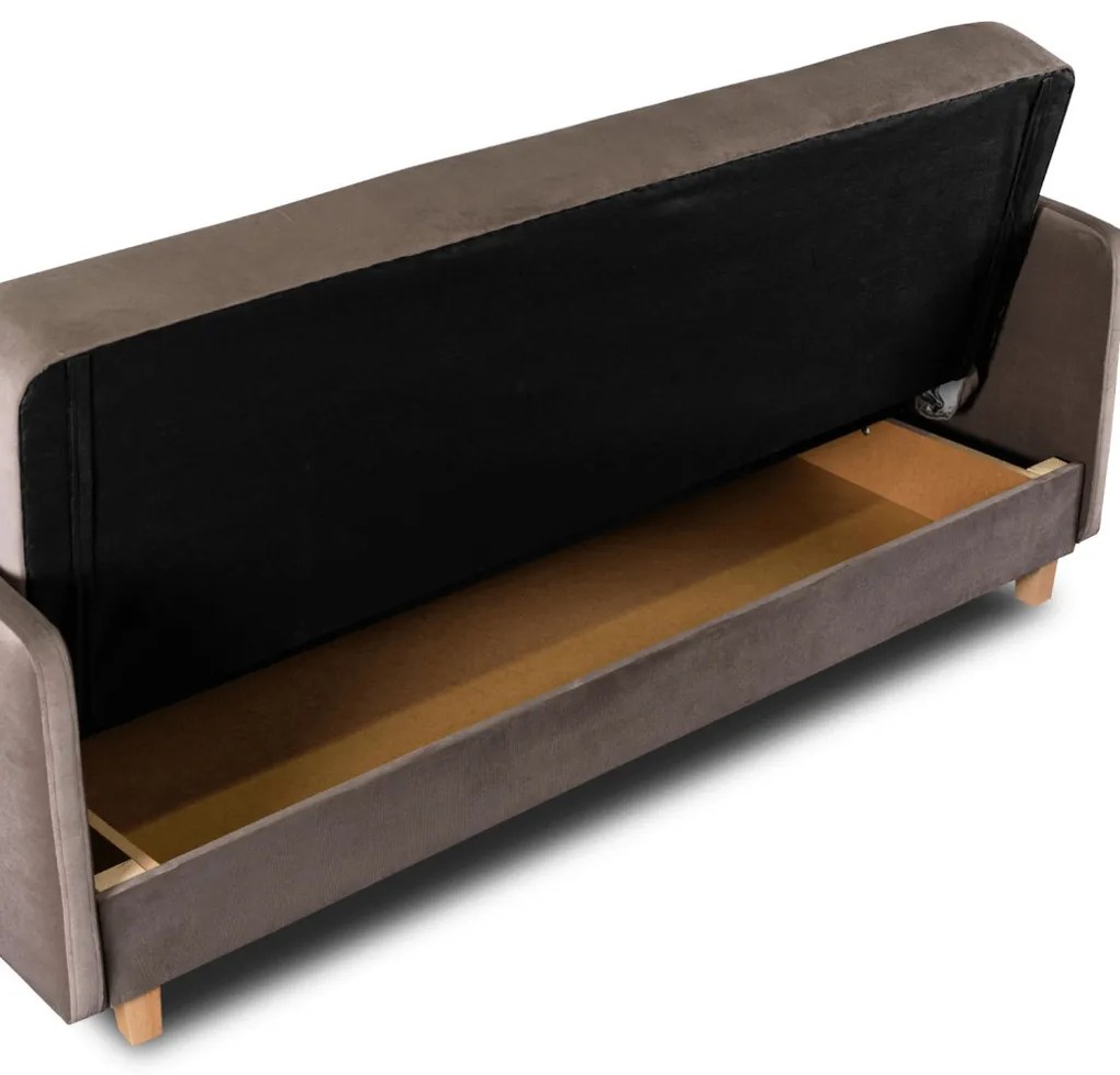 Zestaw 2x Sofa Rozkładana CUBA Beżowa