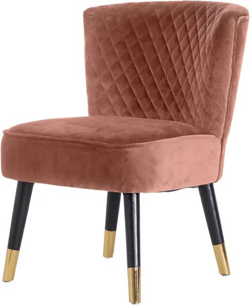 Stílusos fotel Anabella rózsaszín bársony