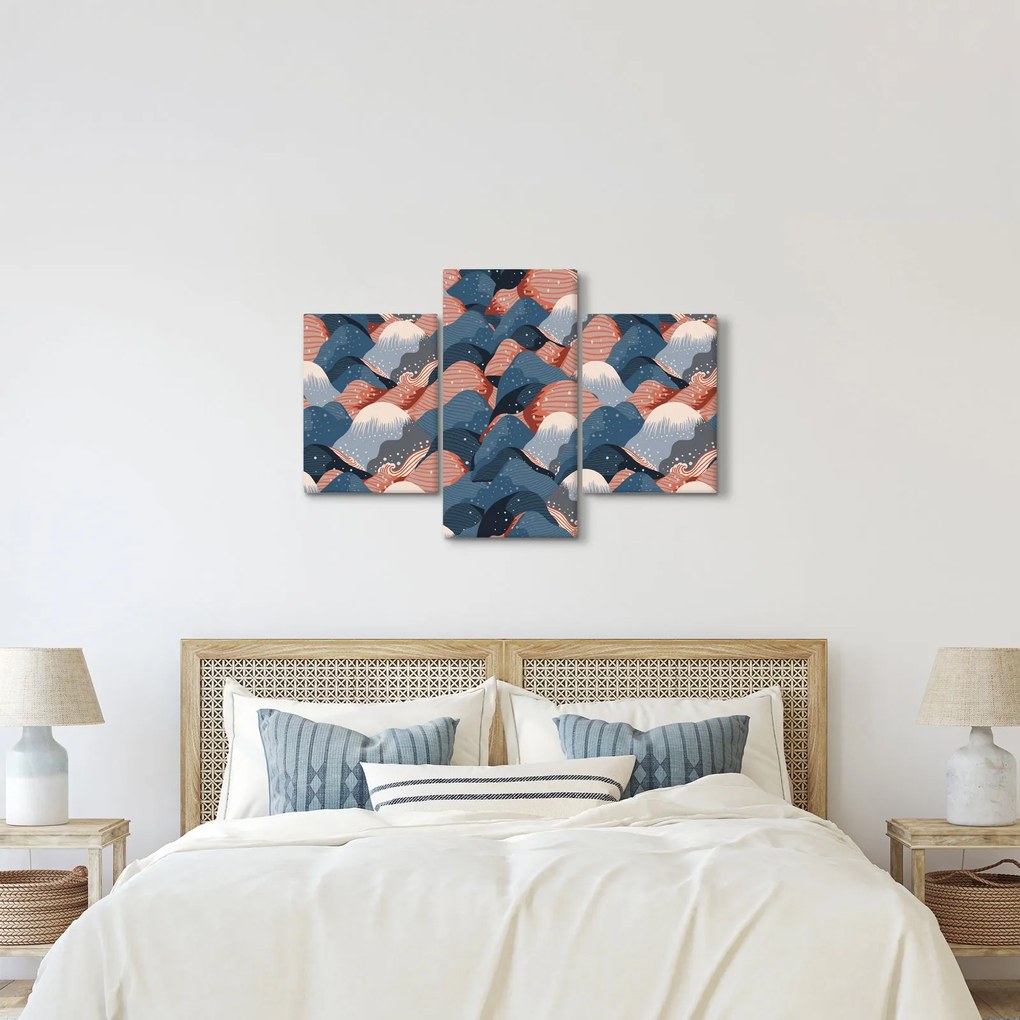 Kép - Hullámok és dombok (90x60 cm)