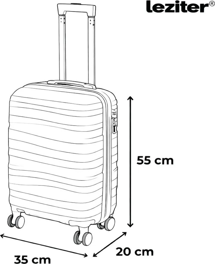 TraveLux Voyager kabinbőrönd keményfedeles 55x40x20 cm szürke