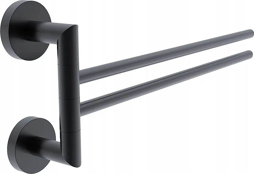 Nimco Unix fekete törölközőtartó forgó mosogatóhoz 41 cm Unc 13096-90_