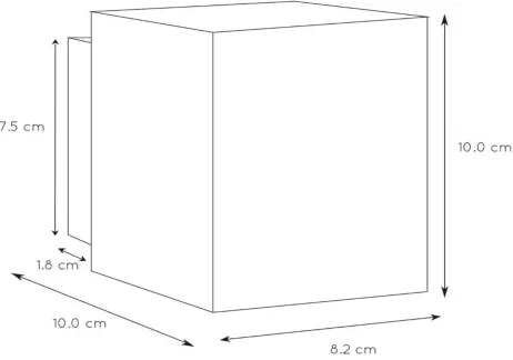 Lucide 23253/01/30 - Fali lámpa XERA 1xG9/42W/230V fekete