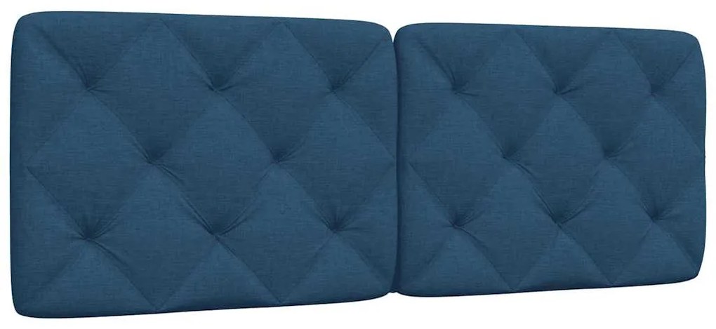 kék szövet fejtámla párna 120 cm