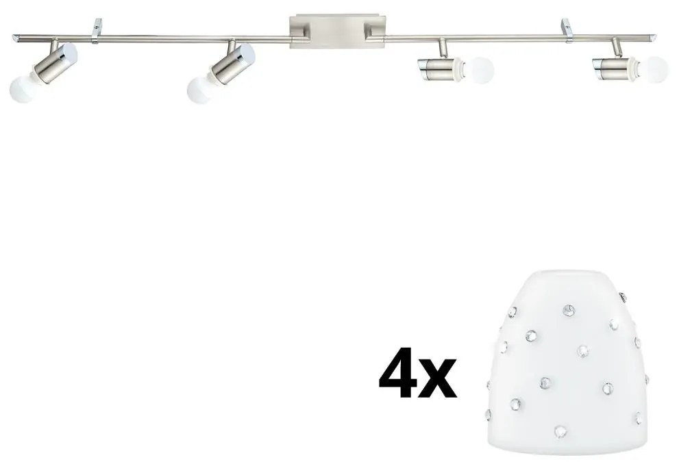 Eglo Eglo - LED Spotlámpa MY CHOICE 4xE14/4W/230V  króm/fehér EG31109C
