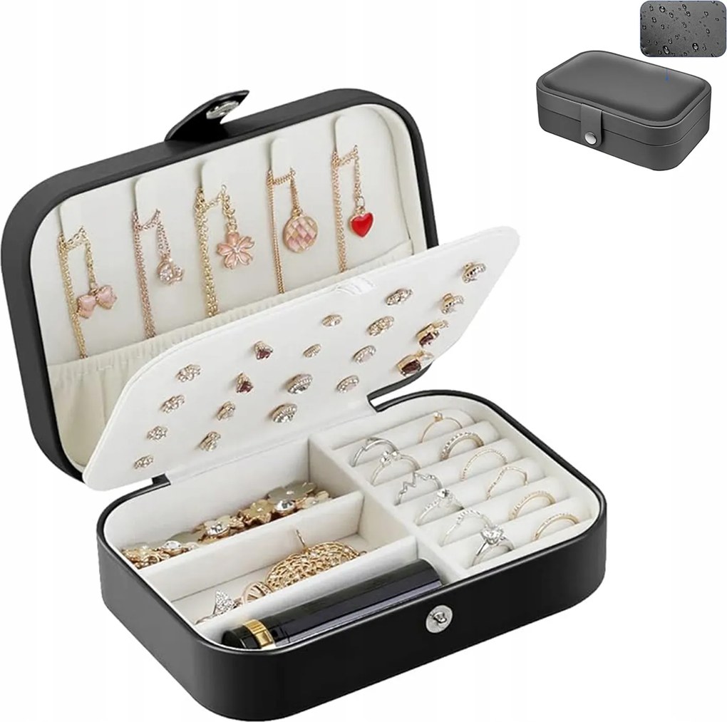 Doboz Elegáns Ékszerdoboz Fülbevaló Rendszerező Doboz