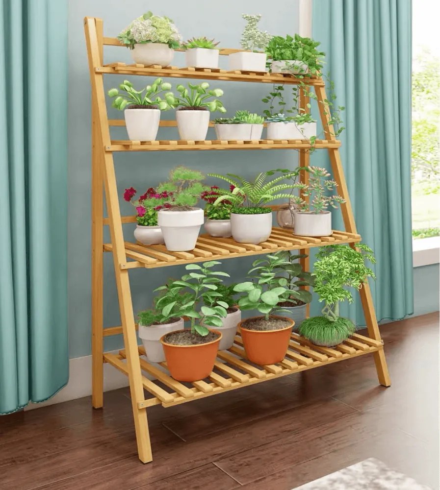 Összecsukható állvány, bambusz, NEPEL TYP 2 + ajándék