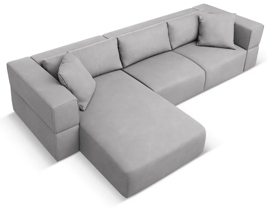 Világosszürke sarokkanapé (bal oldali) Esther – Milo Casa