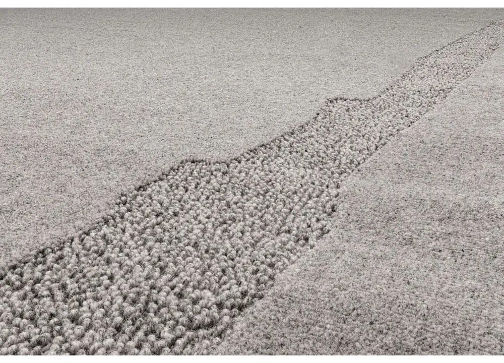 Szürke gyapjú szőnyeg 160x230 cm Morphic Rocca – Agnella