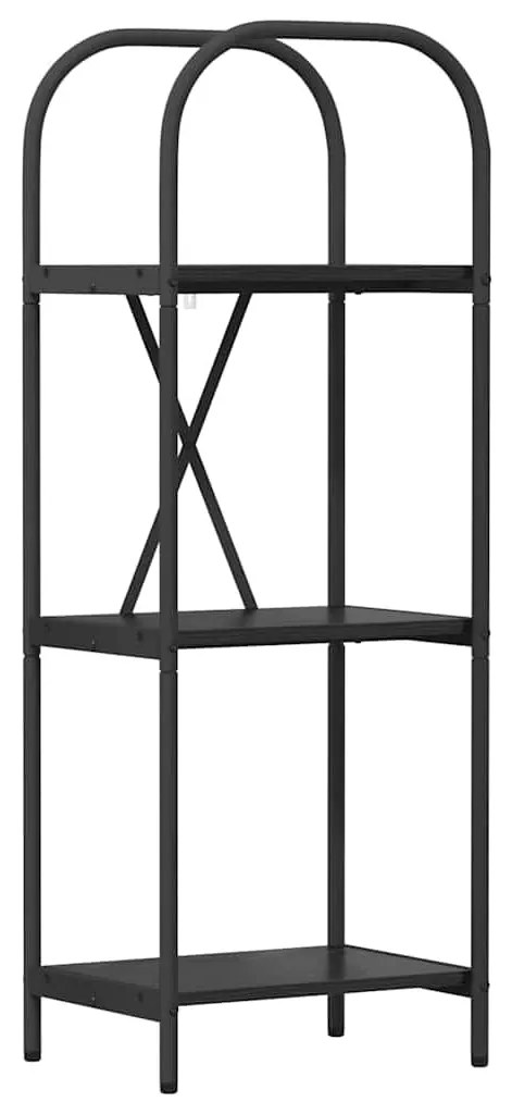 Könyvespolc Musta tammi 40 x 30 x 109 cm Faanyag