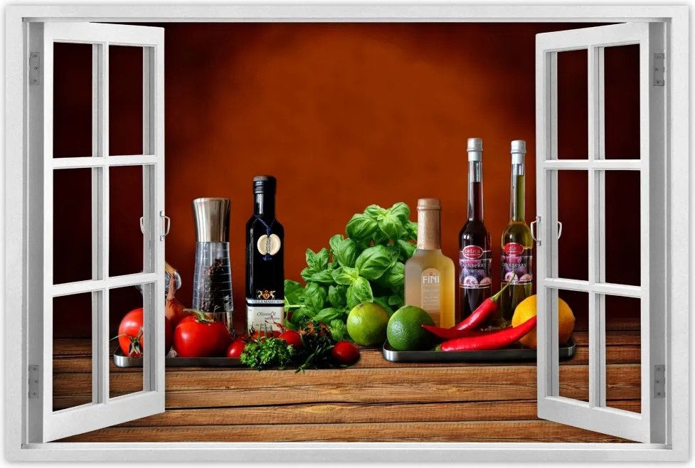 Poszterek 120x80 Zöldségek Gyümölcsök Fűszerek