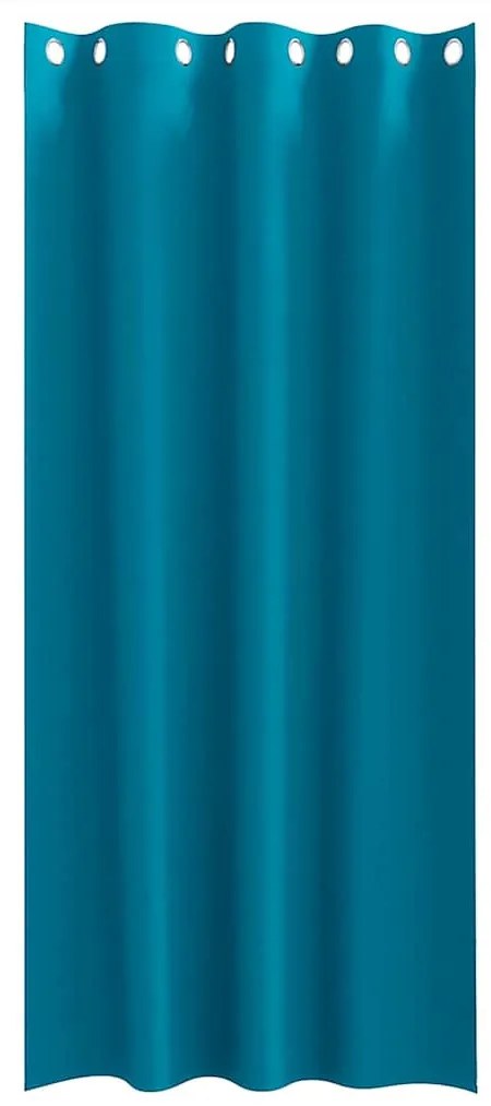 Függönyök függönyökkel 2 pcs Türkiz Poliészter