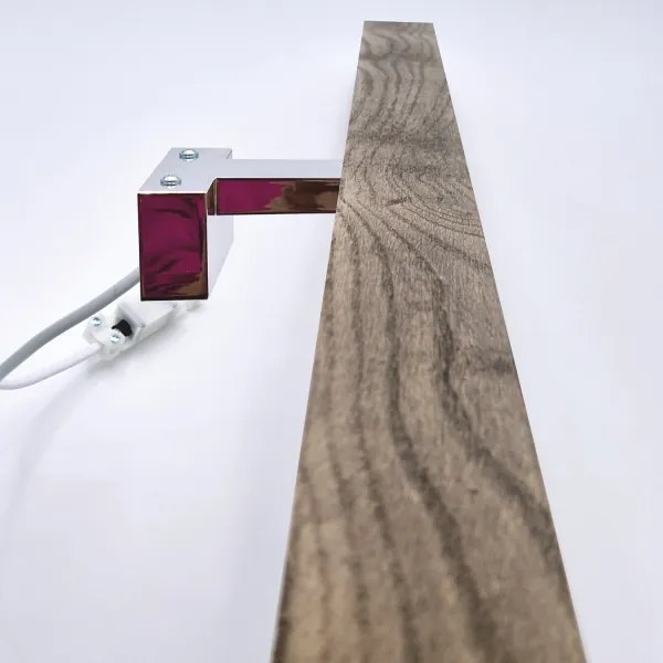 Brilagi-LED Fürdőszobai tükörmegvilágítás WOODY MIRROR LED/15W/230V IP44 tölgy/króm