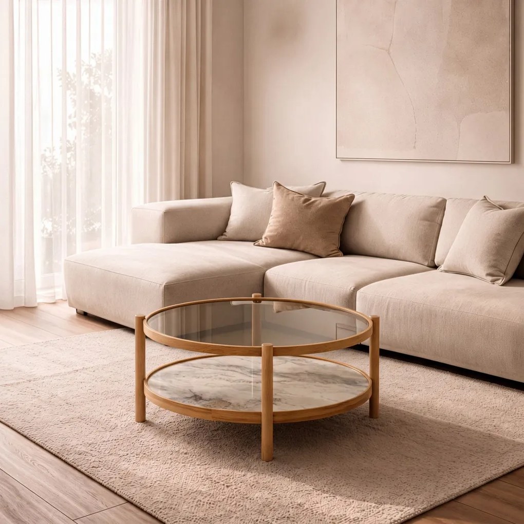 Magnum 110 - Oak, White Marble