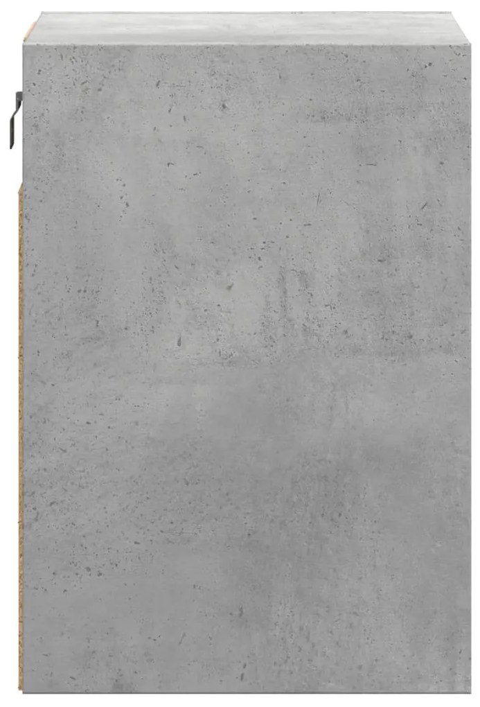 2 db betonszürke fali TV-szekrény LED-del 41 x 31 x 45 cm
