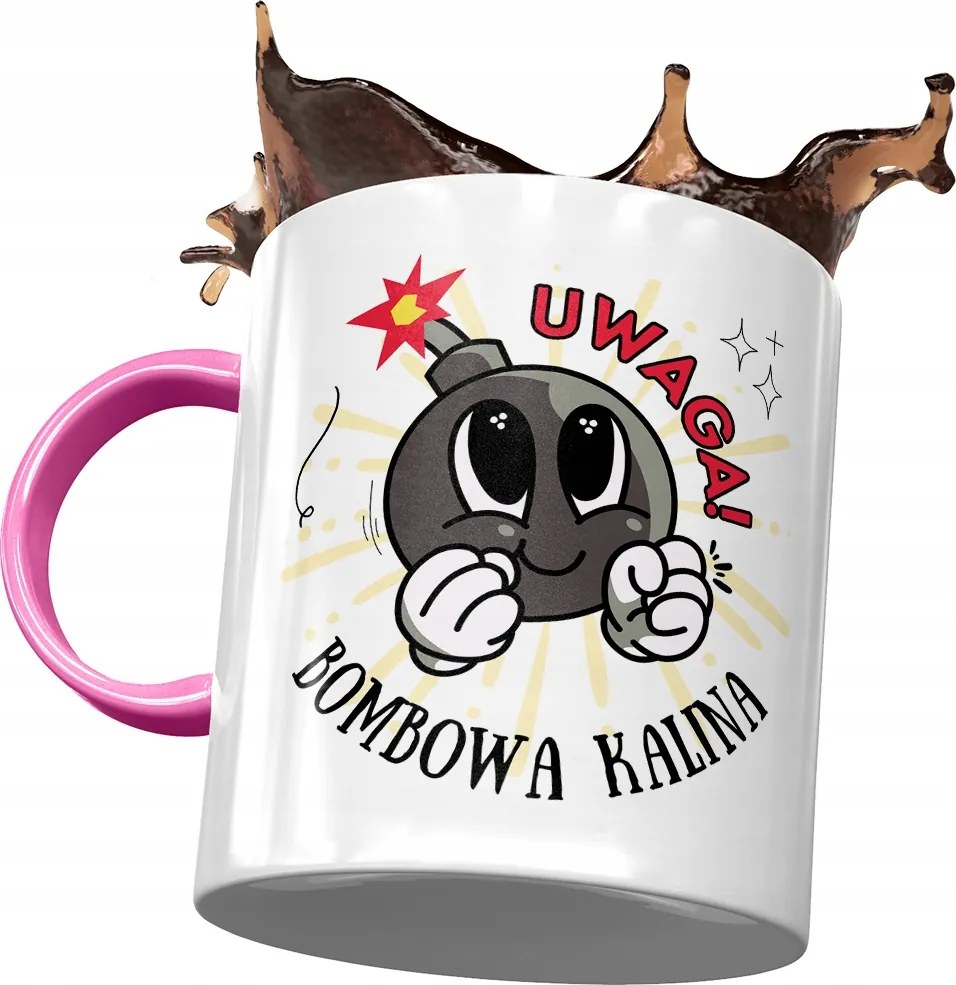 Rózsaszín Bögre Kalina Feleség Barátnő Nyomtatott Fotóval